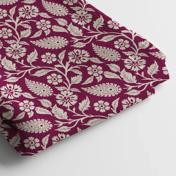 Arihant Creations Crepe Digital Print Fabric  | Unstitched, 44 Width - American Crepe