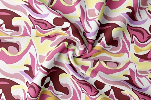 Arihant Creations Poly Rayon Digital Printed Fabric, Soft Fabric, , Durable, 44 Inches Width - Rayon
