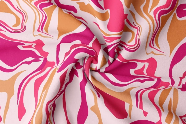 Arihant Creations Poly Rayon Digital Printed Fabric, Soft Fabric, , Durable, 44 Inches Width - Rayon