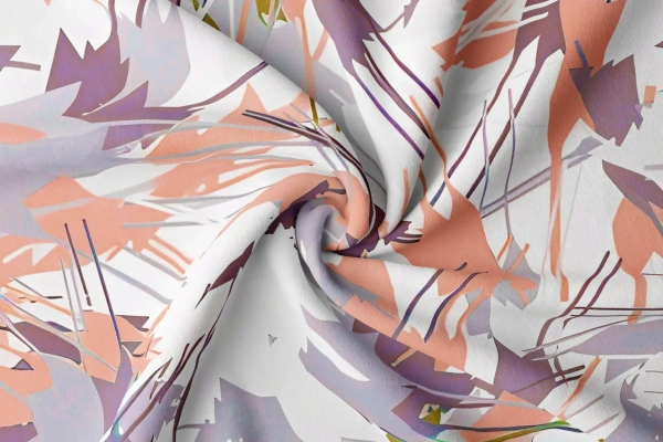 Arihant Creations Poly Rayon Digital Printed Fabric, Soft Fabric, , Durable, 44 Inches Width - Rayon