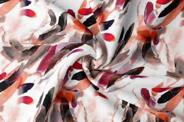 Arihant Creations Poly Rayon Digital Printed Fabric, Soft Fabric, , Durable, 44 Inches Width - Rayon