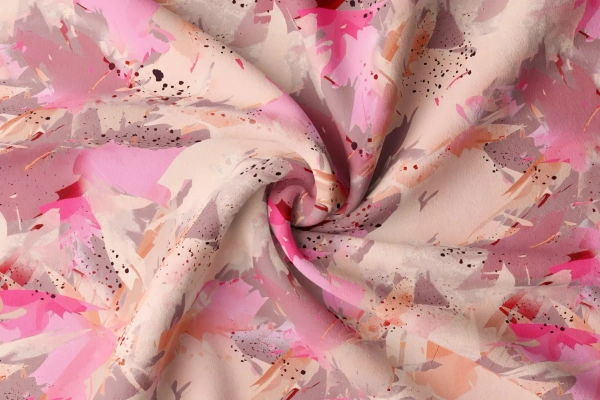 Arihant Creations Poly Rayon Digital Printed Fabric, Soft Fabric, , Durable, 44 Inches Width - Rayon