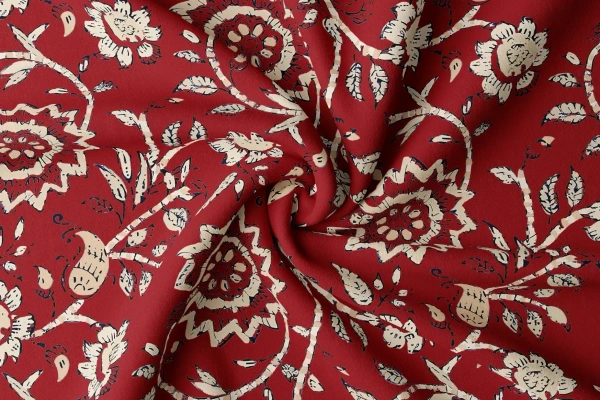 Arihant Creations Poly Rayon Digital Printed Fabric  | 44 Width, Unstitched - Rayon