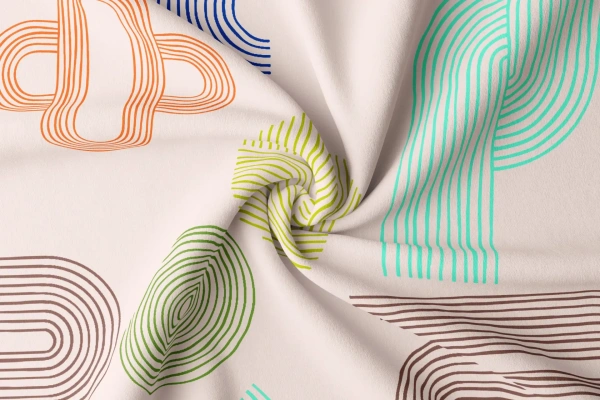 Arihant Creations Rayon Digital Print Fabric 2.5 MTR | 44 Width, Poly Blend, Unstitched - Rayon 2.5 MTR