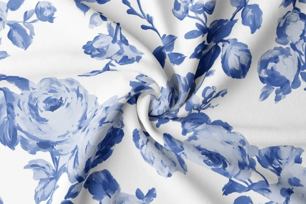 Arihant Creations Rayon Digital Print Fabric 2.5 MTR | 44 Width, Poly Blend, Unstitched - Rayon 2.5 MTR
