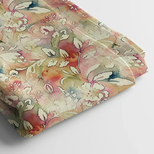Arihant Creations Poly Cotton Digital Print Fabric  | 44 Width, Unstitched - Poly Cotton