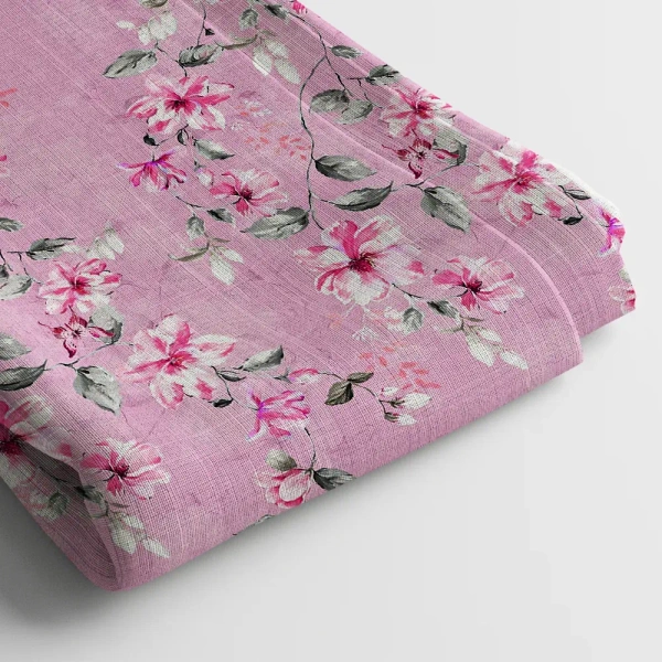 Arihant Creations Poly Cotton Digital Print Fabric  | 44 Width, Unstitched - Poly Cotton
