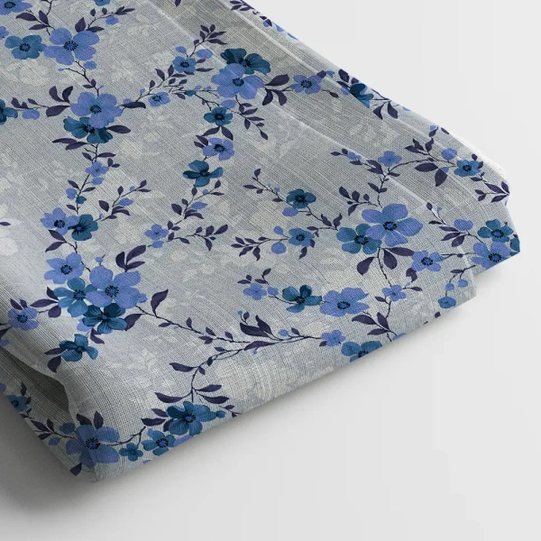 Arihant Creations Poly Cotton Digital Print Fabric  | Unstitched, 44 Width - Poly Cotton