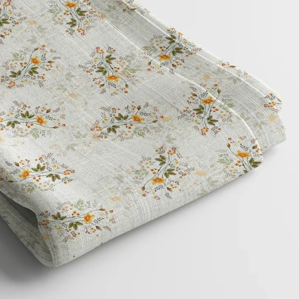 Arihant Creations Muslin Digital Printed Fabric  | Poly Blend, 44 Width, Unstitched, Soft, Lightweight - Muslin