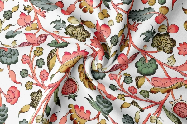 Arihant Creations Rayon Digital Print Fabric 2.5 MTR | 44 Width, Poly Blend, Unstitched - Rayon 2.5 MTR