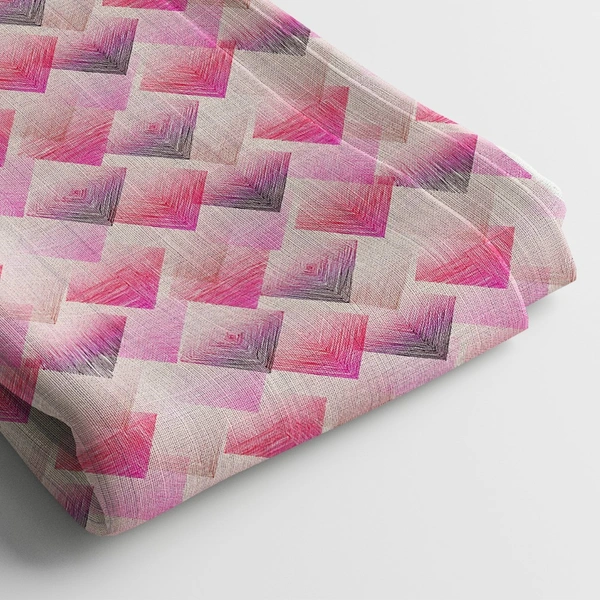 Arihant Creations Poly Cotton Digital Print Fabric  | 44 Width, Unstitched - Poly Cotton