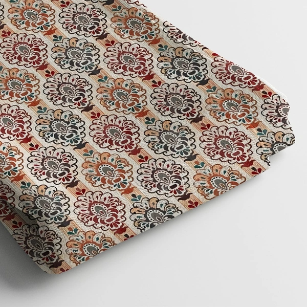 Arihant Creations Poly Cotton Digital Print Fabric  | Unstitched, 44 Width - Poly Cotton