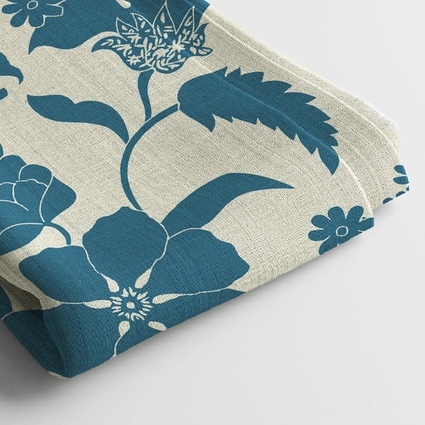 Arihant Creations Linen Cotton Digital Print Fabric  | 44 Width, Unstitched, Poly Blend - Linen