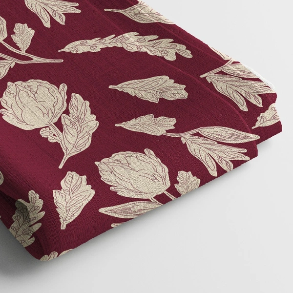 Arihant Creations Poly Cotton Digital Printed Fabric, 44 Inches, Soft & Lightweight For Women Clothing - Poly Cotton