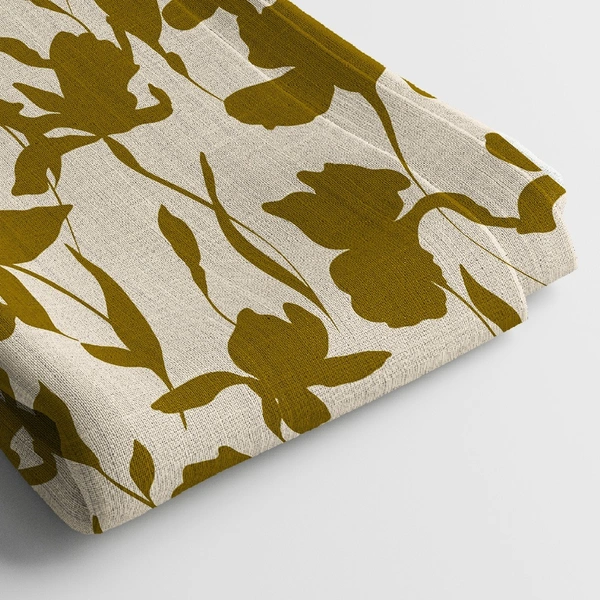Arihant Creations Linen Cotton Digital Print Fabric  | 44 Width, Unstitched, Poly Blend - Linen