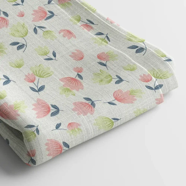 Arihant Creations Japan Satin Digital Print Fabric 2.5 MTR | 44 Width, Poly Blend - Japan Satin 2.5 MTR