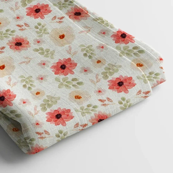 Arihant Creations Crepe Digital Print Fabric  | Unstitched, 44 Width - American Crepe