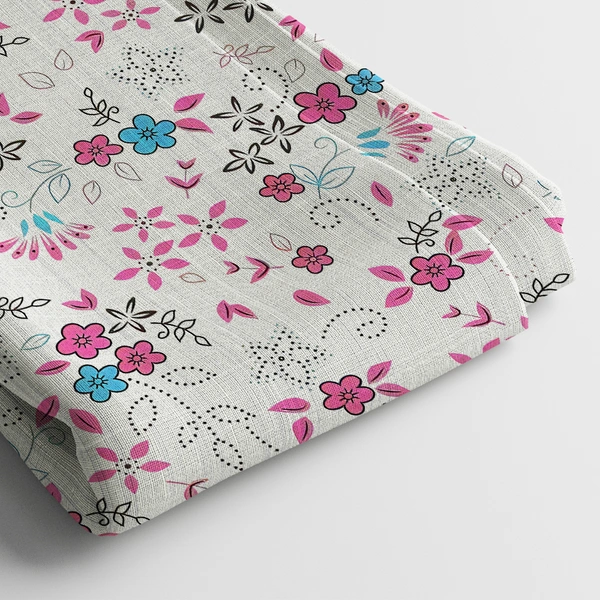 Arihant Creations Crepe Digital Print Fabric  | 44 Width, Unstitched - American Crepe