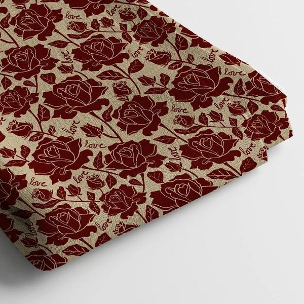 Arihant Creations Rayon Digital Print Fabric  | 44 Width, Unstitched, Poly Blend - Rayon