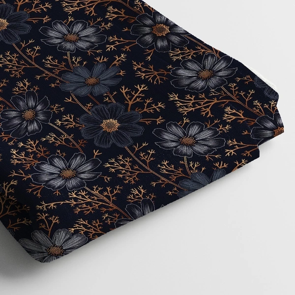 Arihant Creations Rayon Digital Print Fabric  | 44 Width, Unstitched, Poly Blend - Rayon