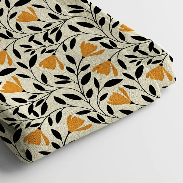 Arihant Creations Poly Cotton Digital Printed Fabric, 44 Inches, Soft & Lightweight For Women Clothing - Poly Cotton