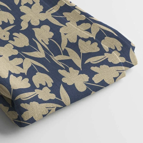 Arihant Creations Linen Cotton Digital Print Fabric  | 44 Width, Unstitched, Poly Blend - Linen