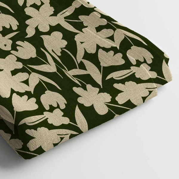 Arihant Creations Linen Cotton Digital Print Fabric  | 44 Width, Unstitched, Poly Blend - Linen