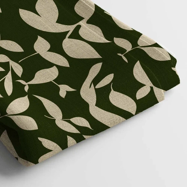 Arihant Creations Linen Cotton Digital Print Fabric  | 44 Width, Unstitched, Poly Blend - Linen