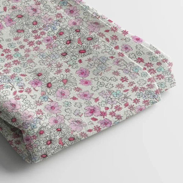Arihant Creations Linen Cotton Digital Print Fabric  | 44 Width, Unstitched, Poly Blend - Linen