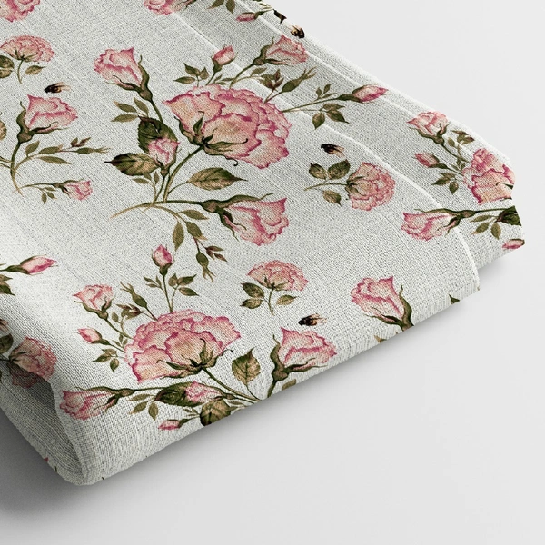Arihant Creations Georgette Digital Print Fabric  | 44 Width, Unstitched - Georgette
