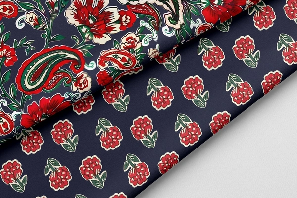 Arihant Creations Poly Cotton Top Bottom Digital Printed Set, 2.5 Mtr Top With 2.5 Mtr Bottom, Cotton Fabric - Cotton