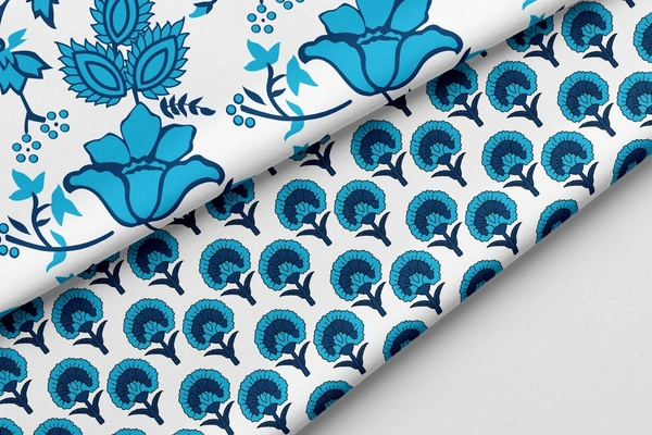 Arihant Creations Poly Cotton Top Bottom Digital Printed Set, 2.5 Mtr Top With 2.5 Mtr Bottom, Cotton Fabric - Cotton