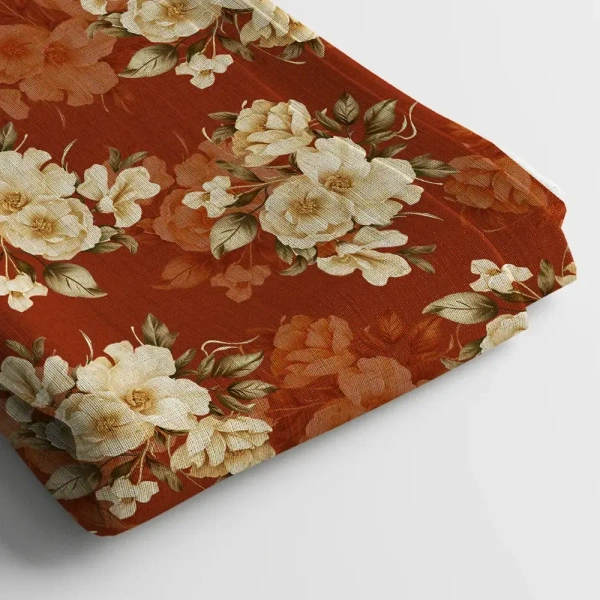 Arihant Creations Georgette Digital Print Fabric  | 44 Width, Unstitched - Georgette