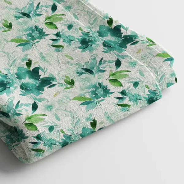 Arihant Creations Muslin Digital Printed Fabric  | Poly Blend, 44 Width, Unstitched - Muslin