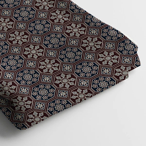 Arihant Creations Modal Satin Digital Printed Fabric | 44 Width, Unstitched - Modal Satin