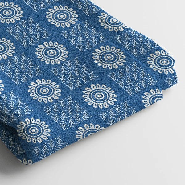 Arihant Creations Modal Satin Digital Printed Fabric | 44 Width, Unstitched - Modal Satin