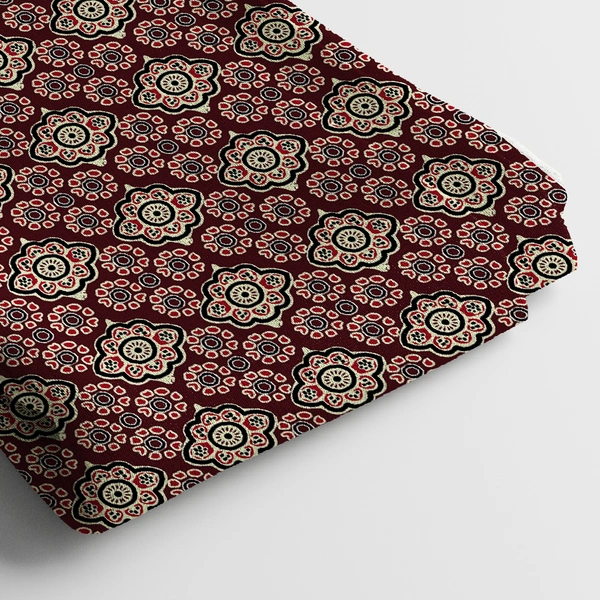 Arihant Creations Modal Satin Digital Printed Fabric | 44 Width, Unstitched - Modal Satin