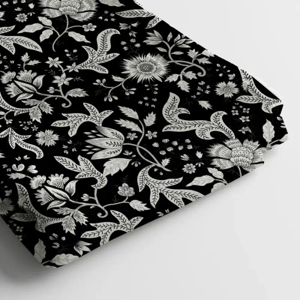 Arihant Creations Muslin Digital Printed Fabric  | Poly Blend, 44 Width, Unstitched - Muslin