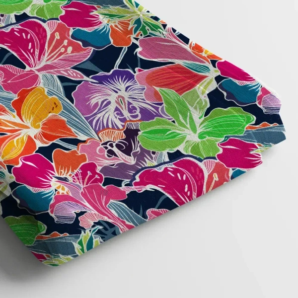 Arihant Creations Muslin Digital Printed Fabric  | Poly Blend, 44 Width, Unstitched - Muslin