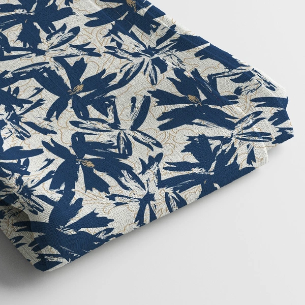 Arihant Creations Linen Cotton Digital Print Fabric  | 44 Width, Unstitched, Poly Blend - Linen