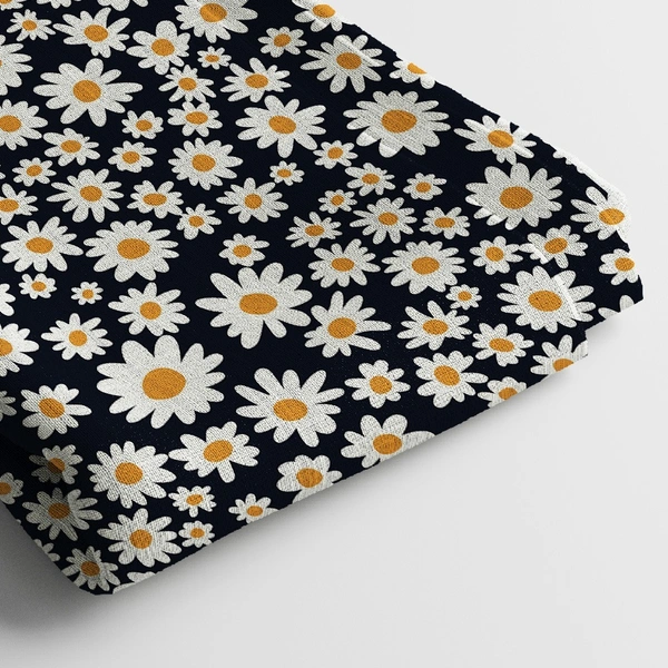 Arihant Creations Poly Cotton Digital Printed Fabric, 44 Inches, Soft & Lightweight For Women Clothing - Poly Cotton