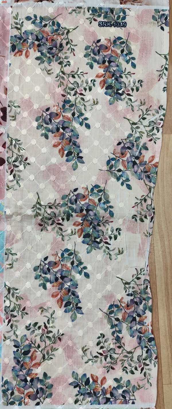 Arihant Creations Poly Cotton Hakoba Digital Print Fabric - 2.4 MTR, Unstitched