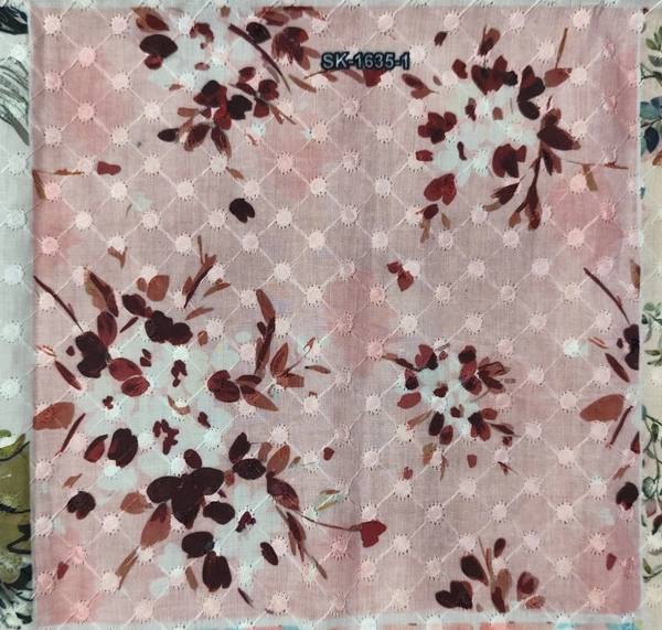 Arihant Creations Poly Cotton Hakoba Digital Print Fabric - Unstitched, 2.4 MTR
