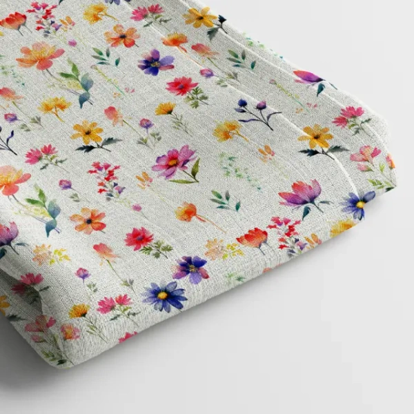 Arihant Creations Muslin Digital Printed Fabric  | Poly Blend, 44 Width, Unstitched, Soft, Lightweight - Muslin