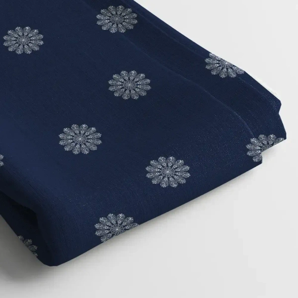 Arihant Creations Poly Cotton Digital Print Fabric    | 44 Width, Unstitched, Poly Blend - Poly Cotton