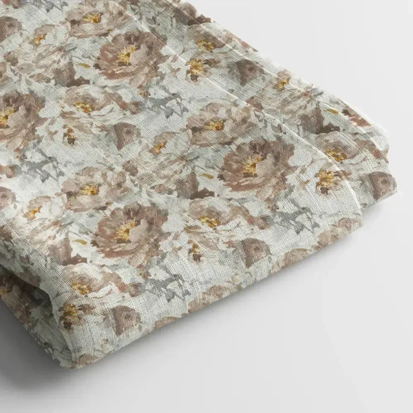 Arihant Creations Crepe Digital Print Fabric  | 44 Width, Unstitched - American Crepe