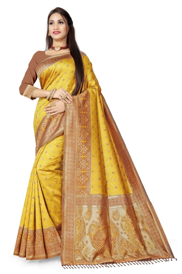 VEEROSA Banarasi Silk Saree