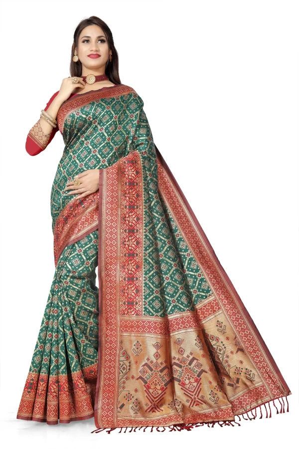 VEEROSA Banarasi Silk Saree