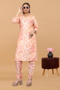 Arihant Creations Women's Cotton Digital Printed Co-Ord Set - Breathable, Stylish & Ready-to-Wear - Large (L), Large (L)