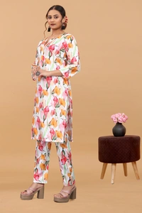 Arihant Creations Women's Cotton Digital Printed Co-Ord Set - Breathable, Stylish & Ready-to-Wear - Large (L), Large (L)